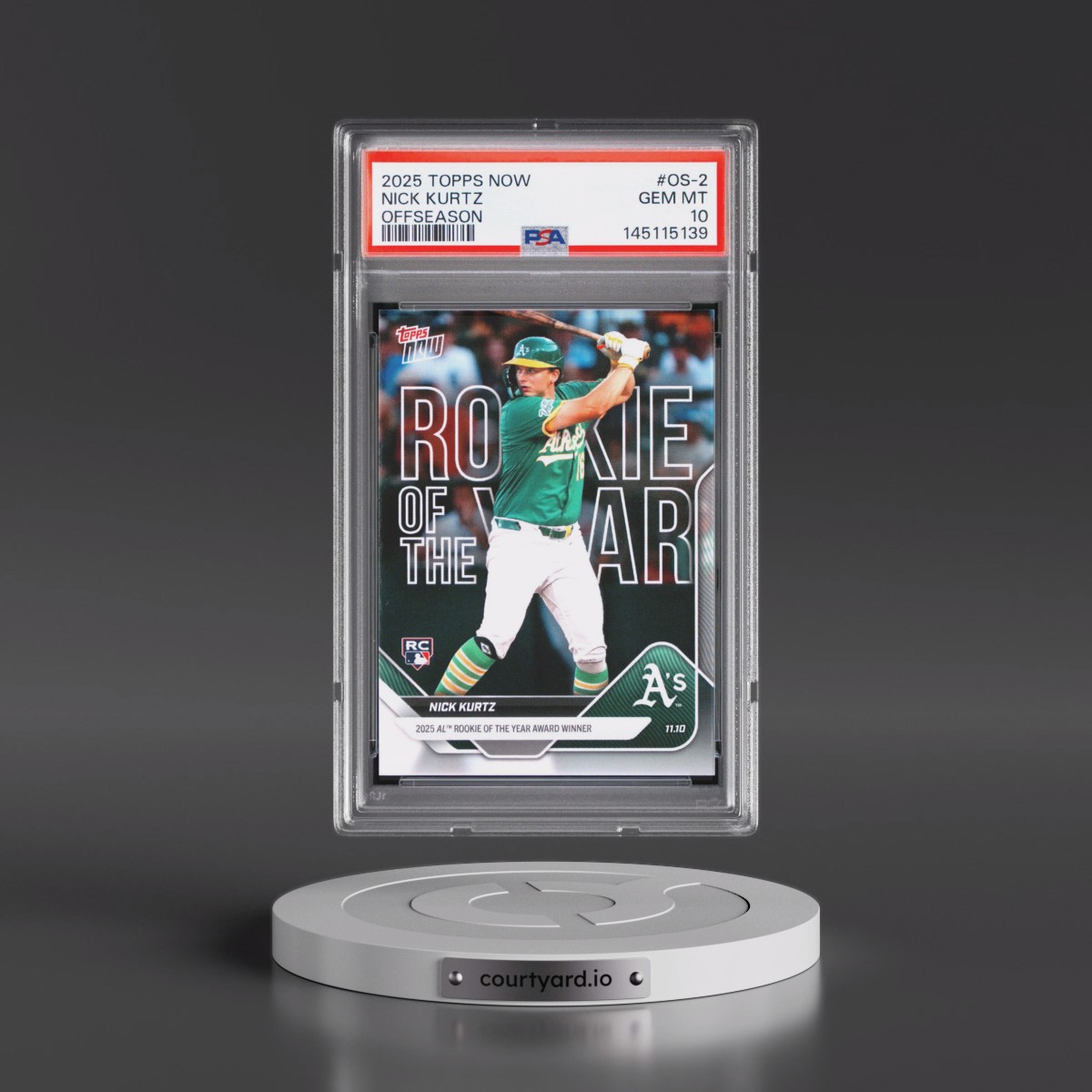 2025 Topps Now Offseason #OS-2 Nick Kurtz (PSA 10 GEM MINT)