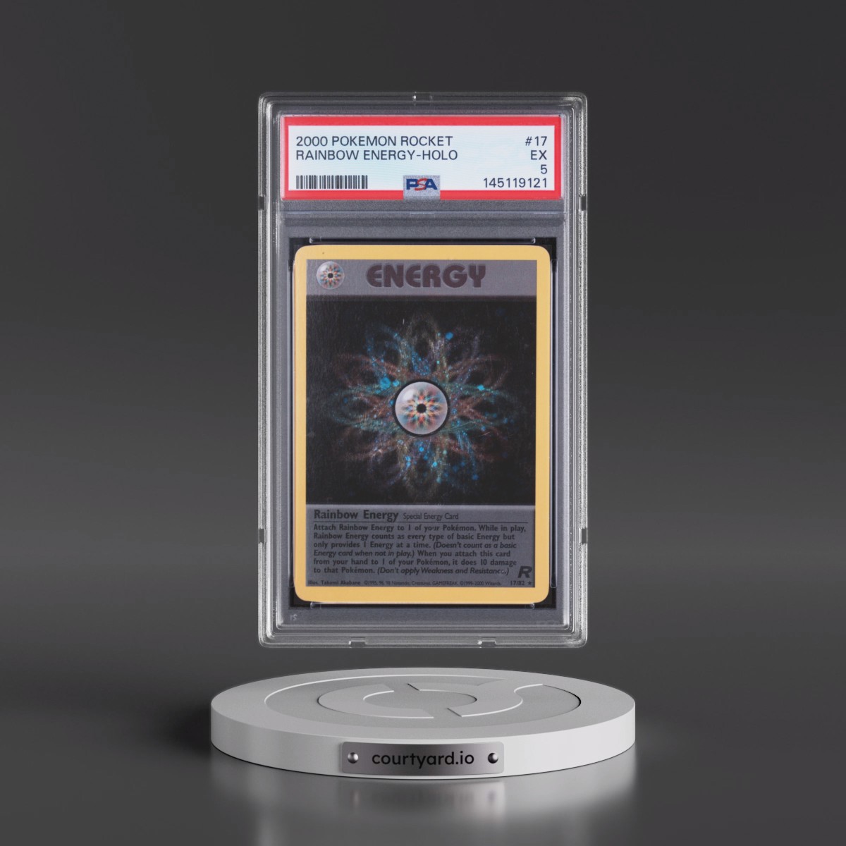 2000 Pokémon Rocket #17 Rainbow Energy - Holo (PSA 5 EX)
