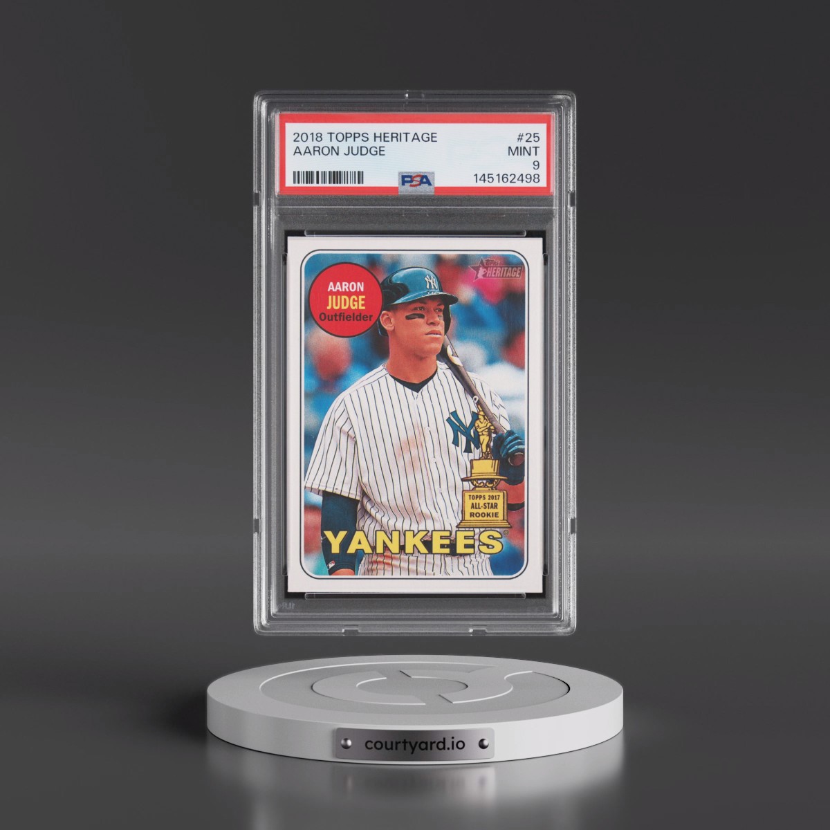 2018 Topps Heritage #25 Aaron Judge (PSA 9 MINT)