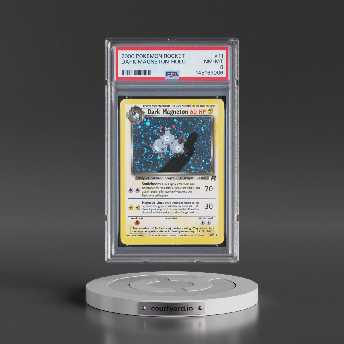 2000 Pokémon Rocket #11 Dark Magneton - Holo (PSA 8 NM-MT)