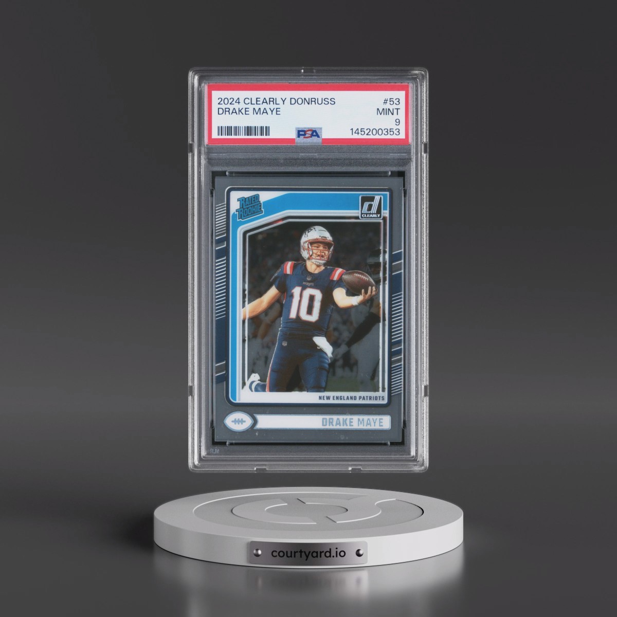 2024 Panini Clearly Donruss #53 Drake Maye (PSA 9 MINT)