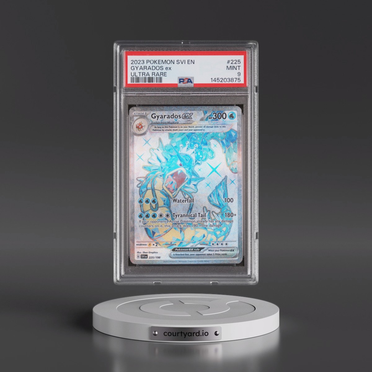 2023 Pokémon Svi EN-Scarlet & Violet #225 Gyarados EX - Holo Ultra Rare (PSA 9 MINT)