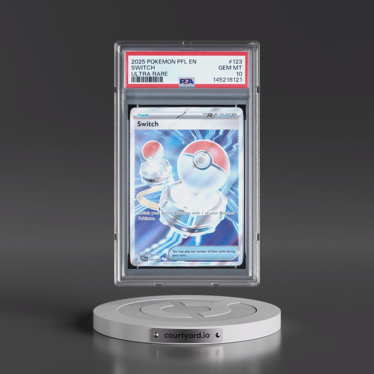 2025 Pokémon Pfl EN-Phantasmal Flames #123 Switch - Ultra Rare (PSA 10 GEM MINT)