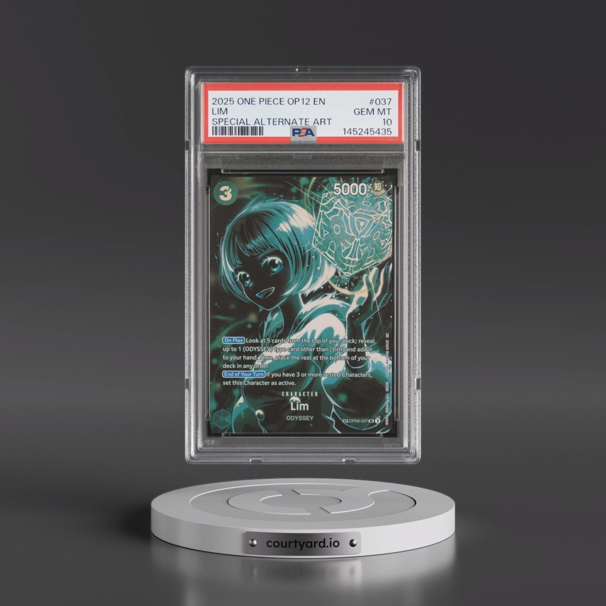 2025 One Piece OP12-Legacy of the Master #037 Lim - Special Alternate Art (PSA 10 GEM MINT)