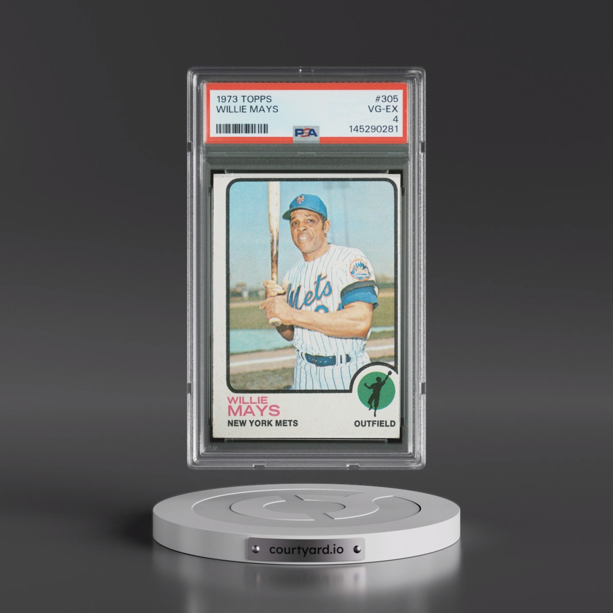 1973 Topps #305 Willie Mays (PSA 4 VG-EX)