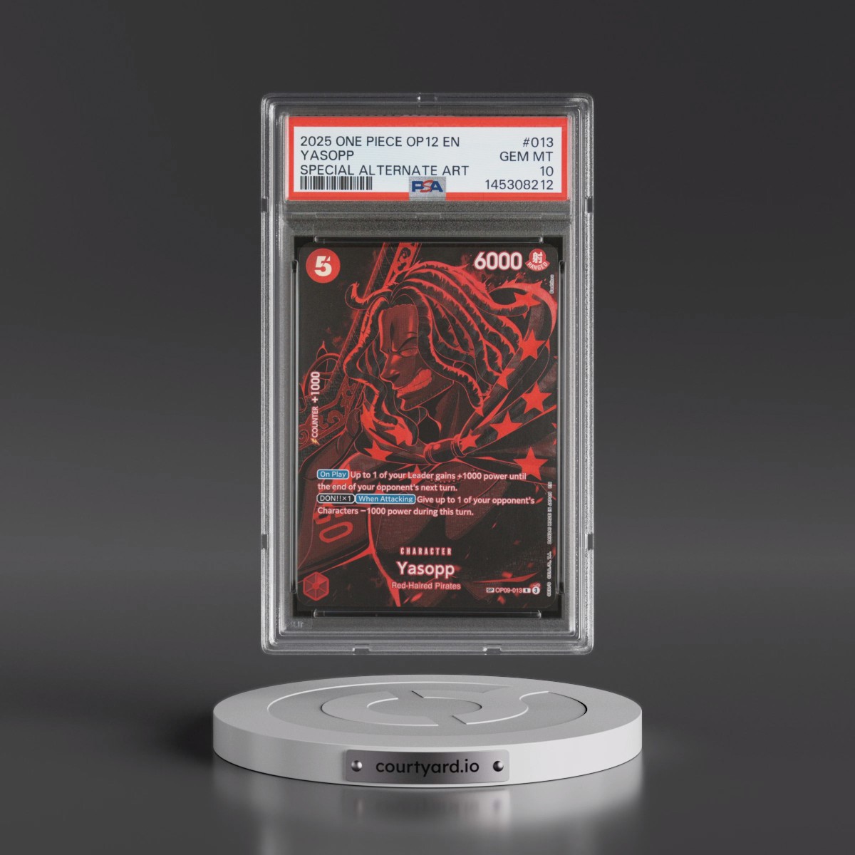2025 One Piece OP12-Legacy of the Master #013 Yasopp - Special Alternate Art (PSA 10 GEM MINT)
