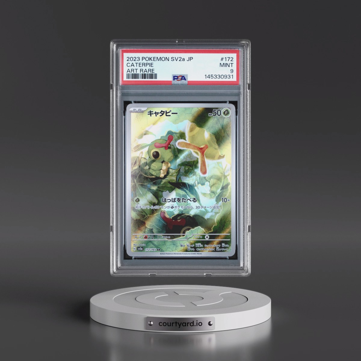 2023 Pokémon Sv2a-Pokémon 151 #172 Caterpie - Art Rare (PSA 9 MINT)