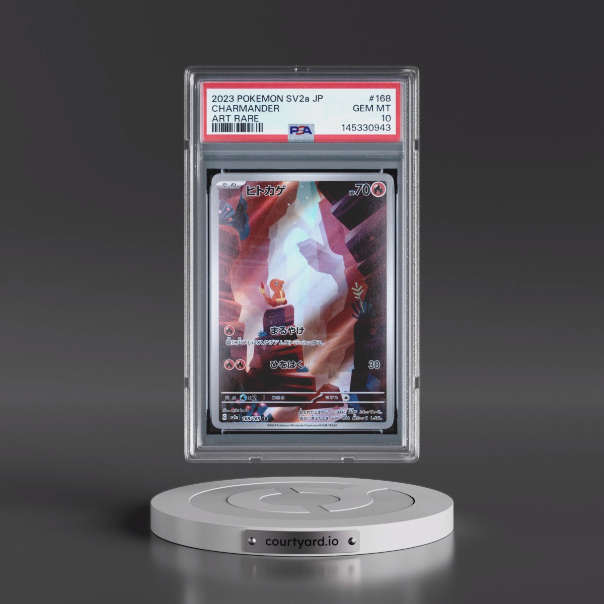2023 Pokémon Sv2a-Pokémon 151 #168 Charmander - Art Rare (PSA 10 GEM MINT)