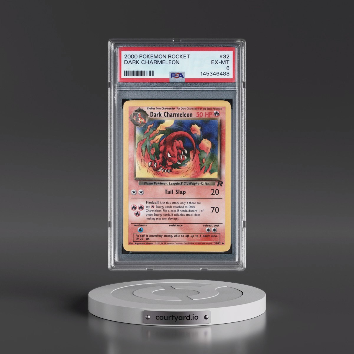 2000 Pokémon Rocket #32 Dark Charmeleon (PSA 6 EX-MT)