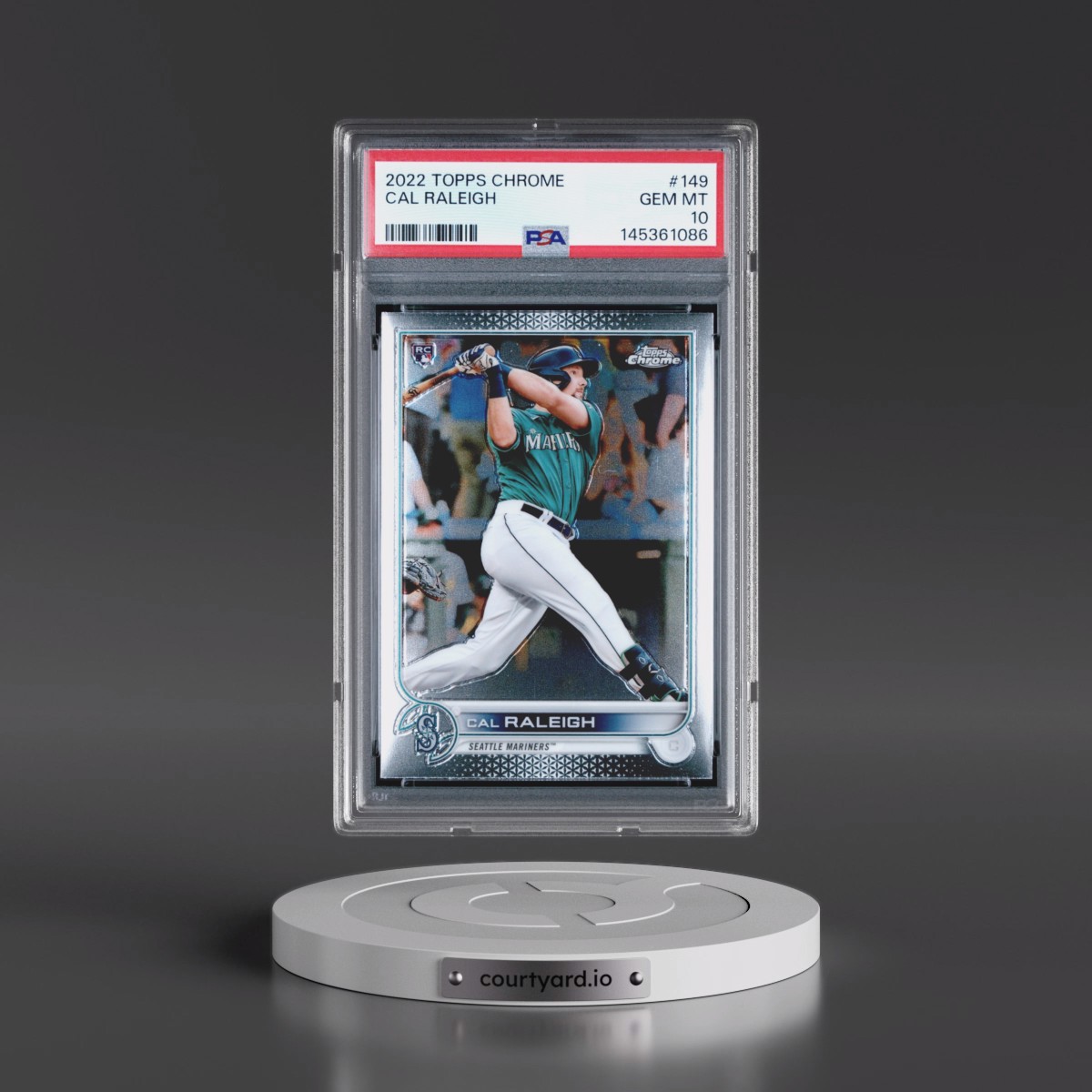 2022 Topps Chrome #149 Cal Raleigh (PSA 10 GEM MINT)