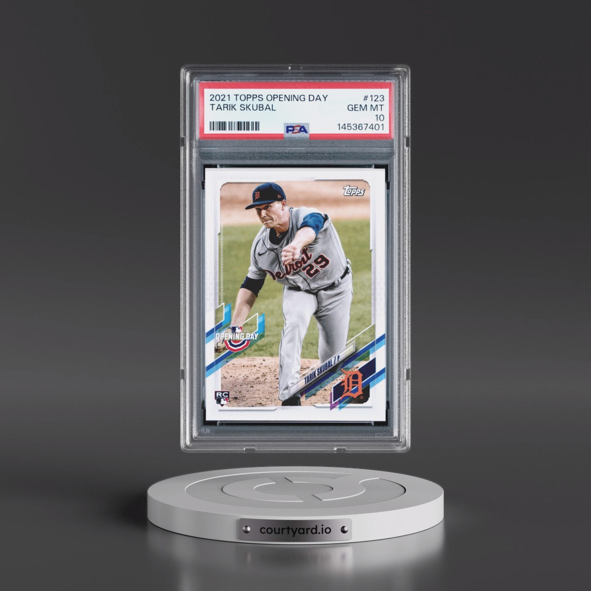 2021 Topps Opening Day #123 Tarik Skubal (PSA 10 GEM MINT)