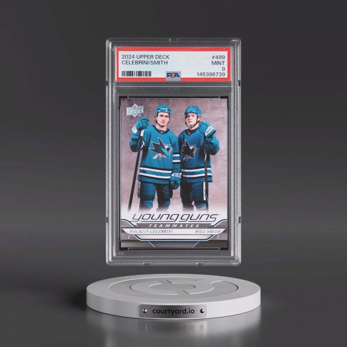 2024 Upper Deck #499 Macklin Celebrini/Will Smith (PSA 9 MINT)