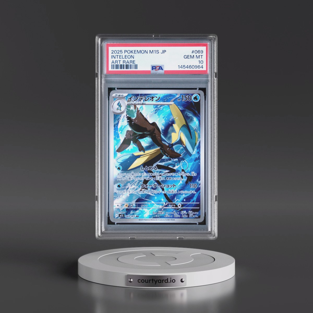 2025 Pokémon M1s-Mega Symphonia #069 Inteleon - Art Rare (PSA 10 GEM MINT)