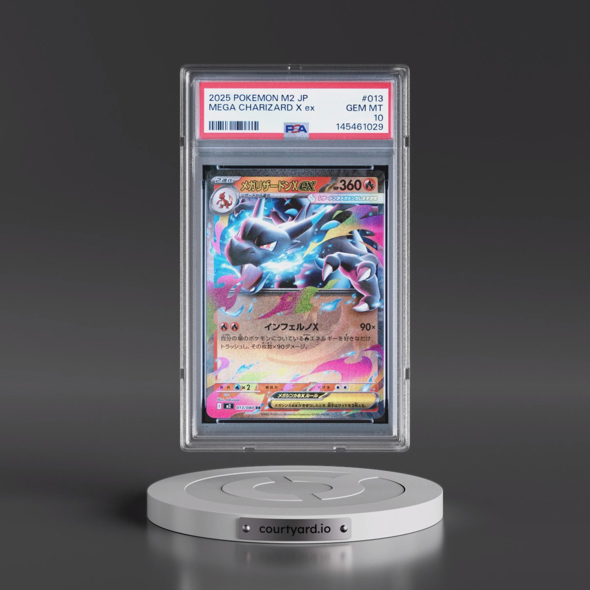 2025 Pokémon M2-Inferno X #013 Mega Charizard X EX - Holo (PSA 10 GEM MINT)