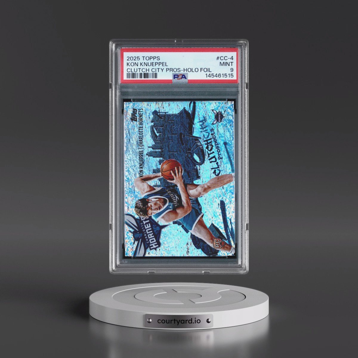 2025 Topps Clutch City Prospects #CC-4 Kon Knueppel - Holo Foil (PSA 9 MINT)