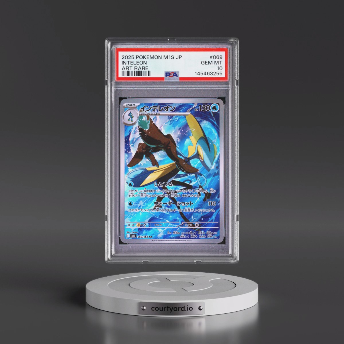 2025 Pokémon M1s-Mega Symphonia #069 Inteleon - Art Rare (PSA 10 GEM MINT)