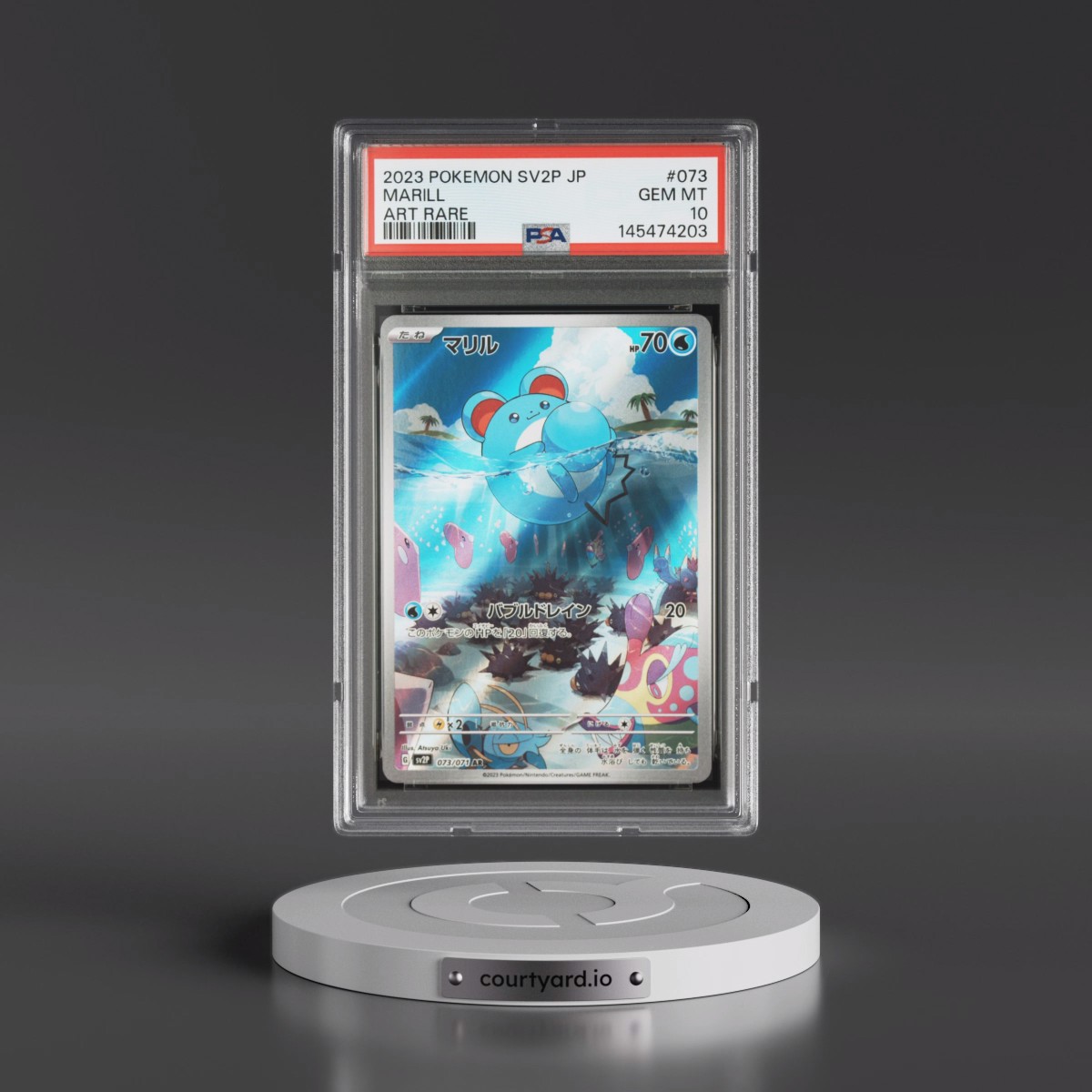 2023 Pokémon Sv2p-Snow Hazard #073 Marill - Art Rare (PSA 10 GEM MINT)