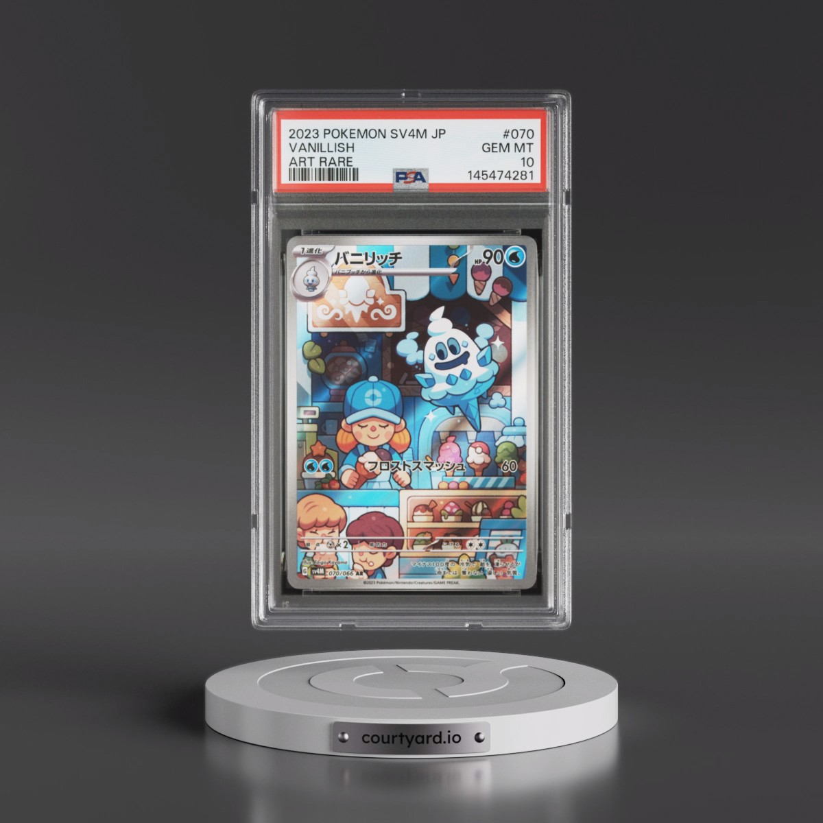 2023 Pokémon Sv4m-Future Flash #070 Vanillish - Art Rare (PSA 10 GEM MINT)