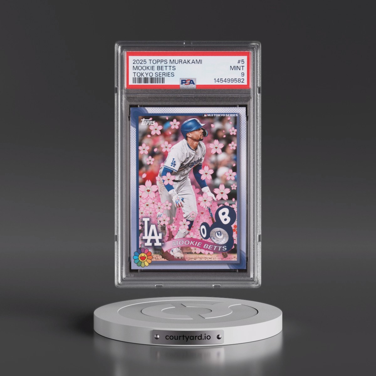 2025 Topps Takashi Murakami + MLB World Tour Tokyo Series #5 Mookie Betts (PSA 9 MINT)