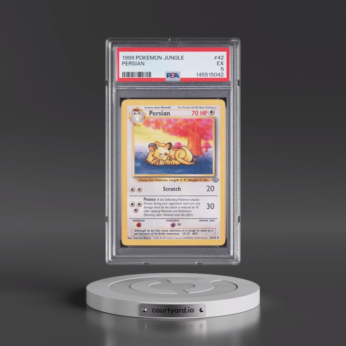 1999 Pokémon Jungle #42 Persian (PSA 5 EX)