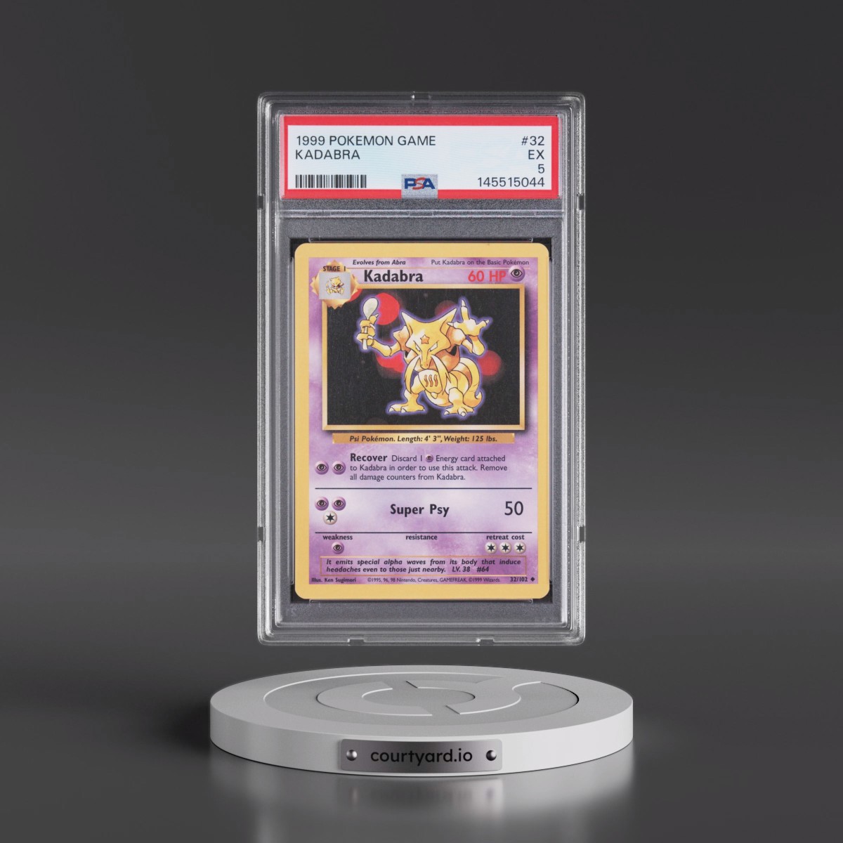 1999 Pokémon Game #32 Kadabra (PSA 5 EX)