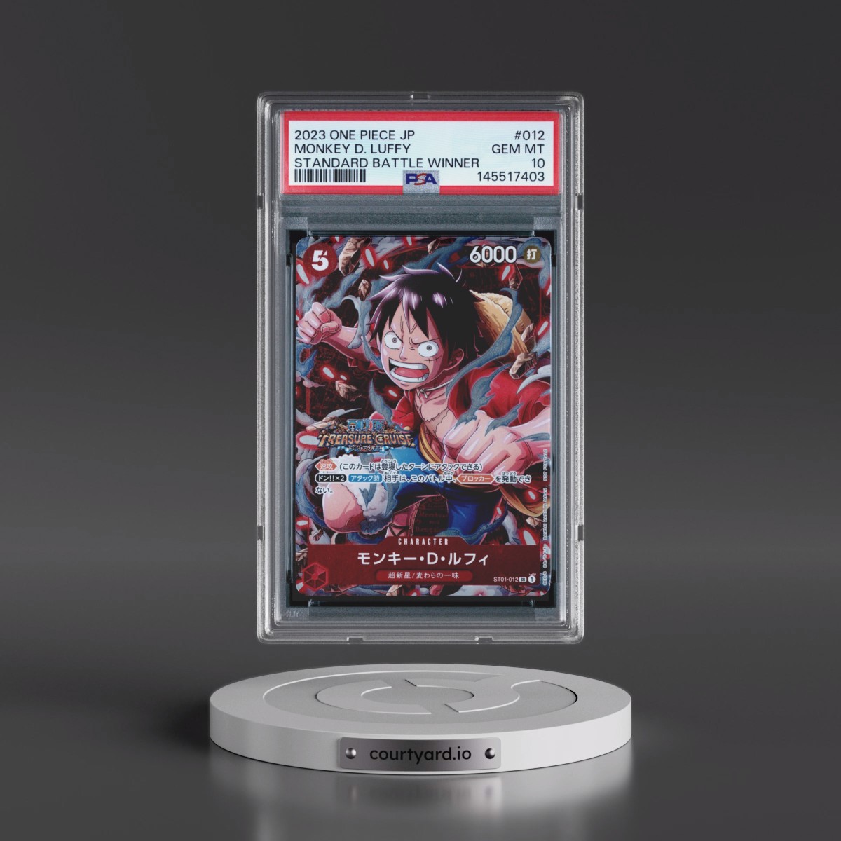 2023 One Piece Japanese Promos #012 Monkey D. Luffy - Standard Battle Winner (PSA 10 GEM MINT)