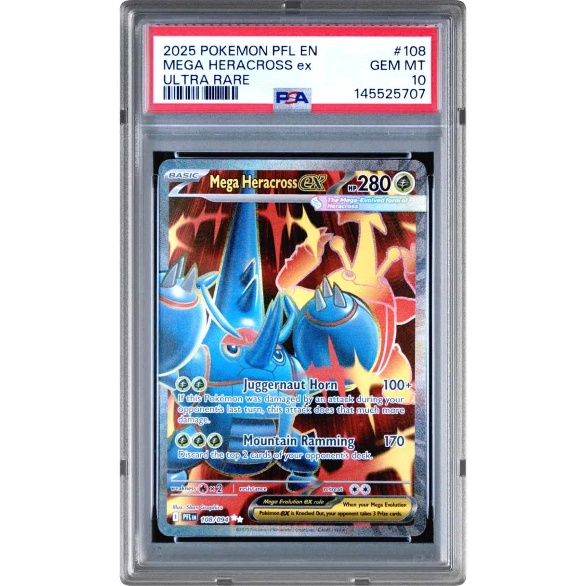 Pokémon Pfl Phantasmal Flames Mega Heracross