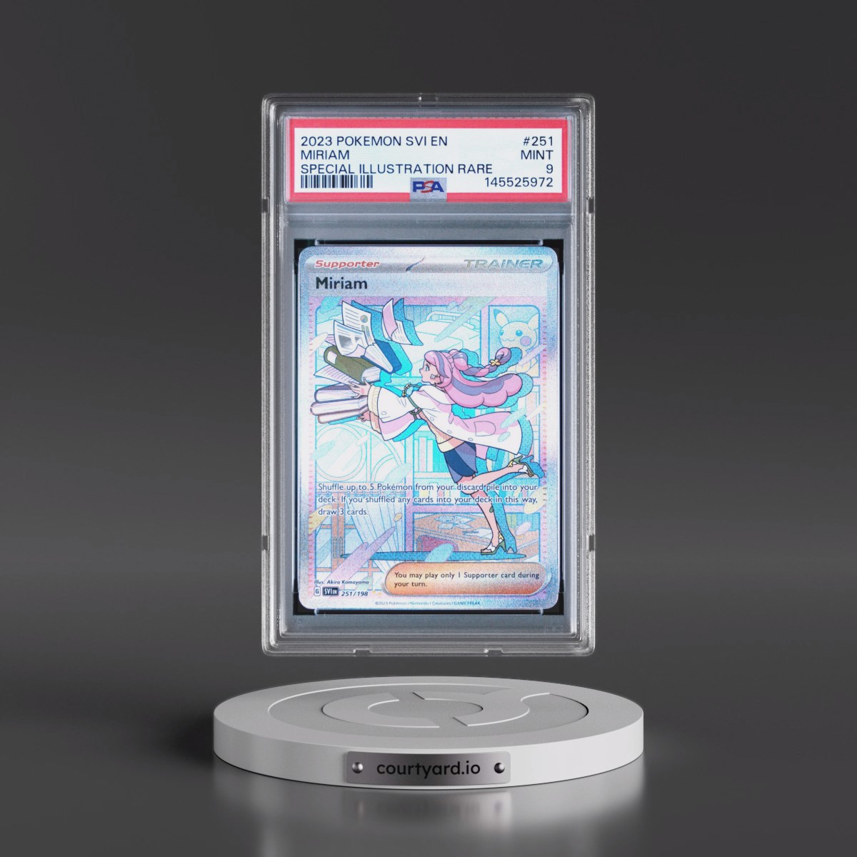 2023 Pokémon Svi EN-Scarlet & Violet #251 Miriam - Special Illustration Rare (PSA 9 MINT)