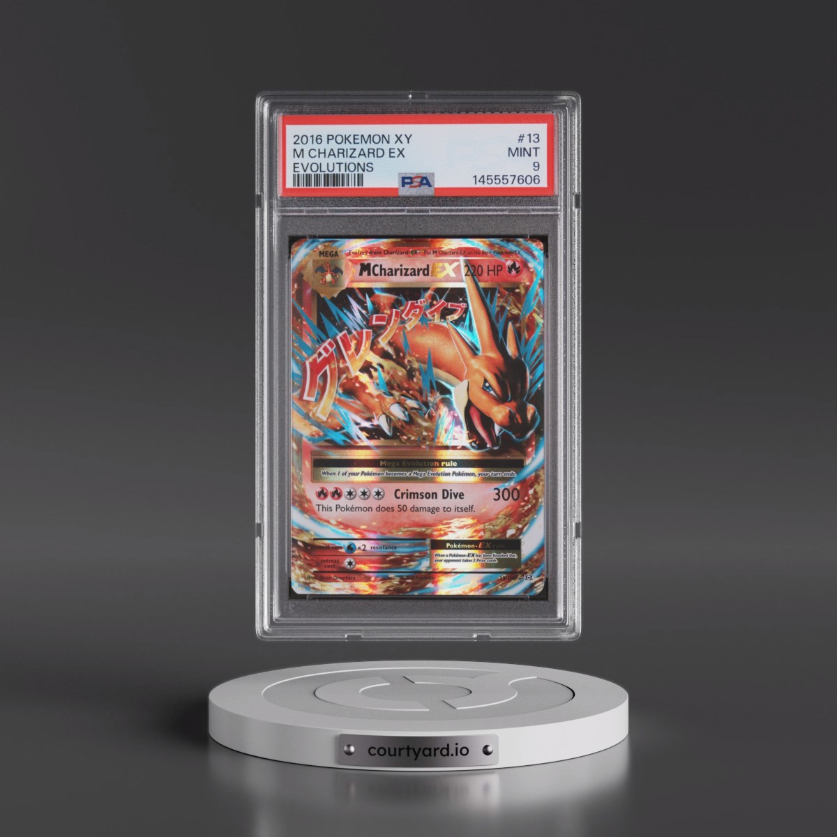 2016 Pokémon XY Evolutions #13 M Charizard EX - Holo (PSA 9 MINT)