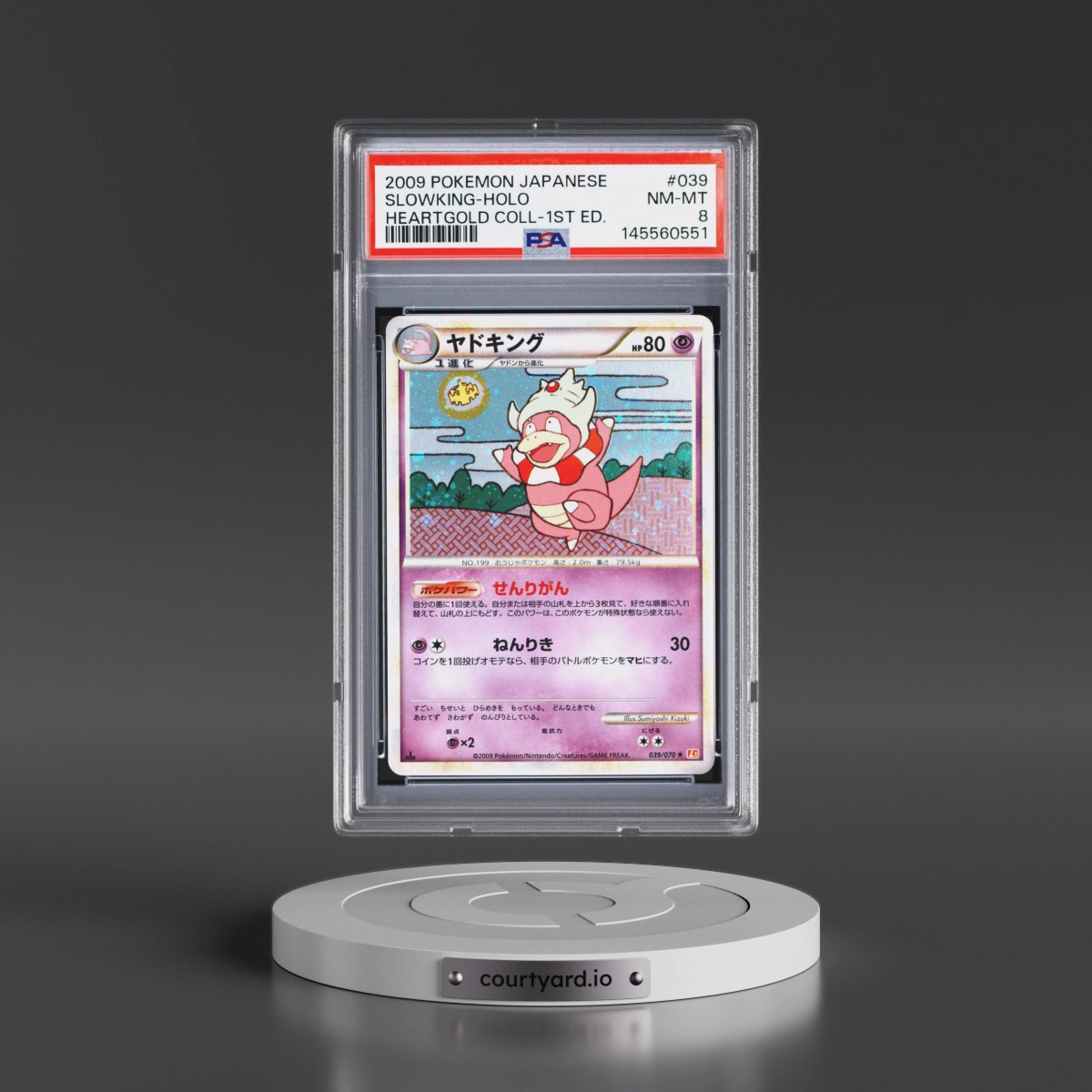 2009 Pokémon Heartgold Collection #039 Slowking - 1st Edition Holo (PSA 8 NM-MT)