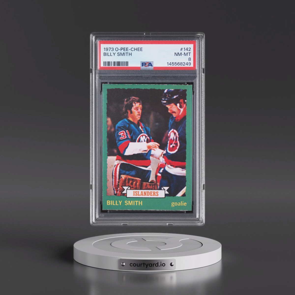 1973 O-Pee-Chee Billy Smith #142 PSA 8