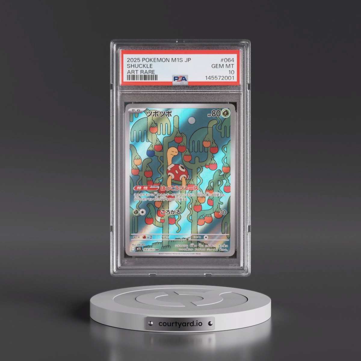 2025 Pokémon M1s-Mega Symphonia #064 Shuckle - Art Rare (PSA 10 GEM MINT)