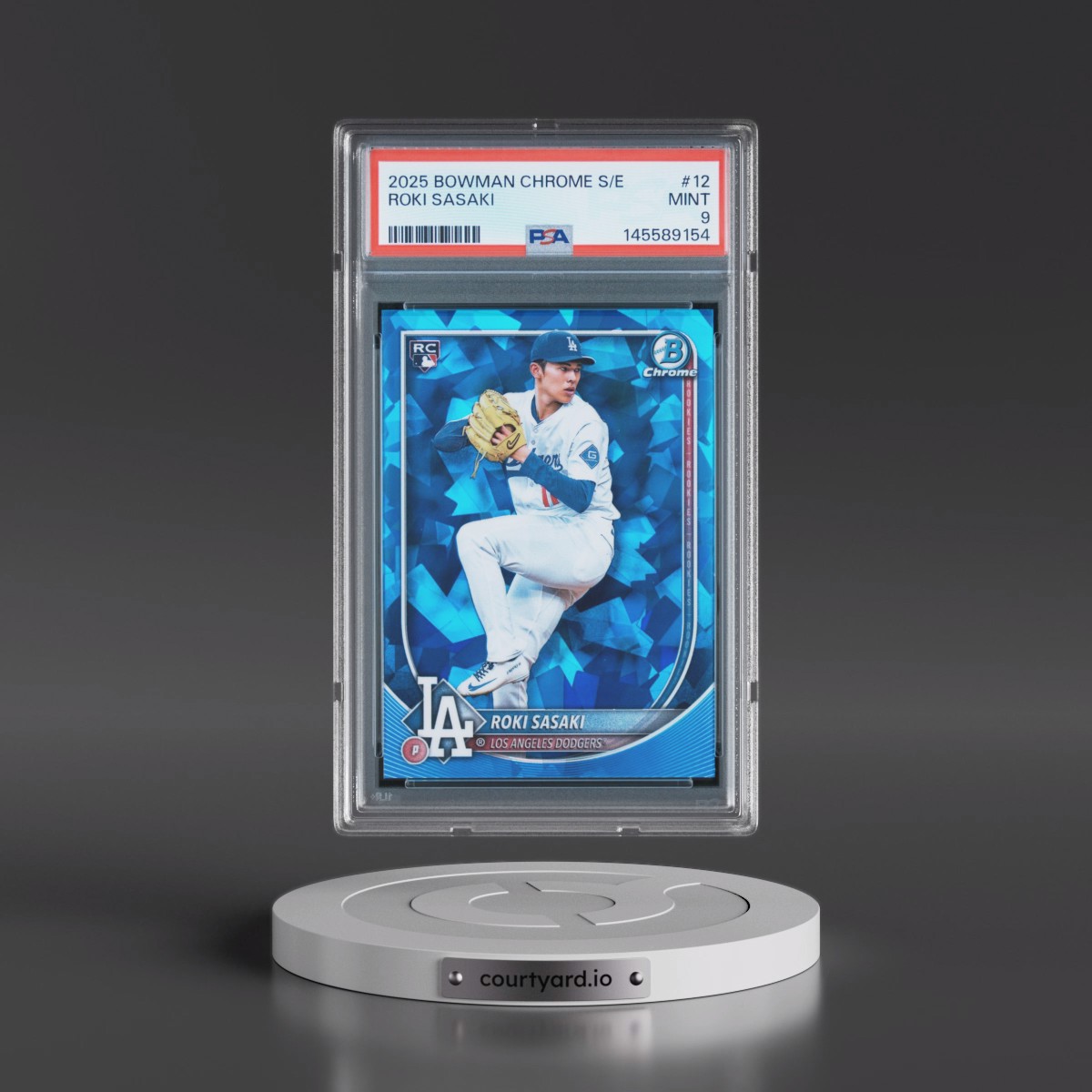 2025 Bowman Chrome Sapphire Edition #12 Roki Sasaki (PSA 9 MINT)