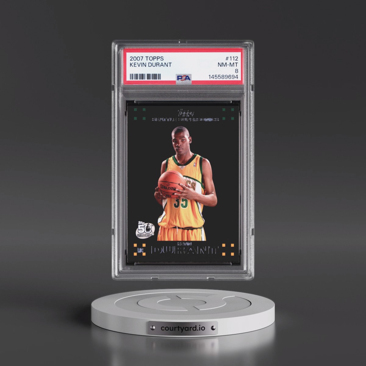 2007 Topps Kevin Durant #112 PSA 8