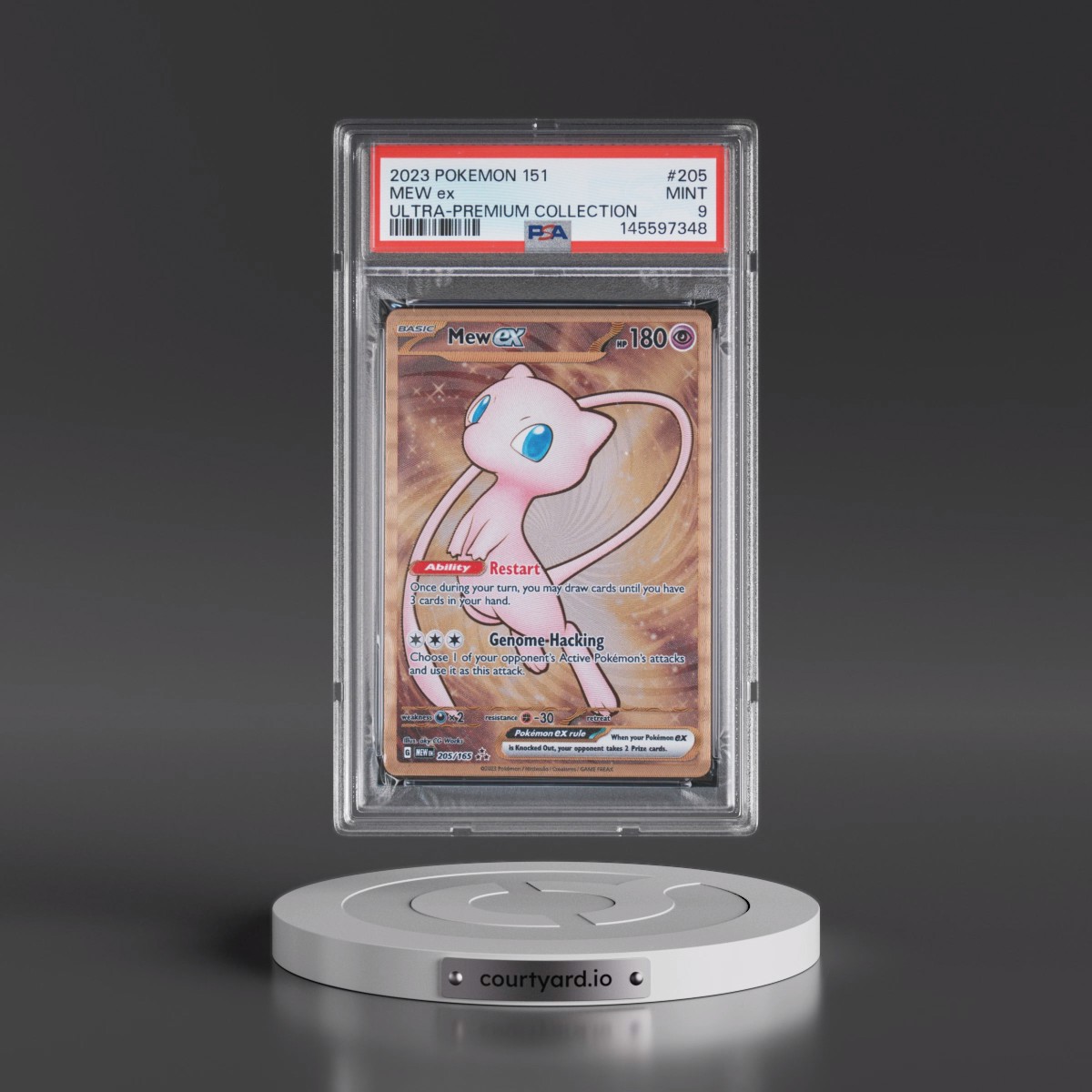 2023 Pokémon 151 Ultra-Premium Collection #205 Mew EX - Holo (PSA 9 MINT)