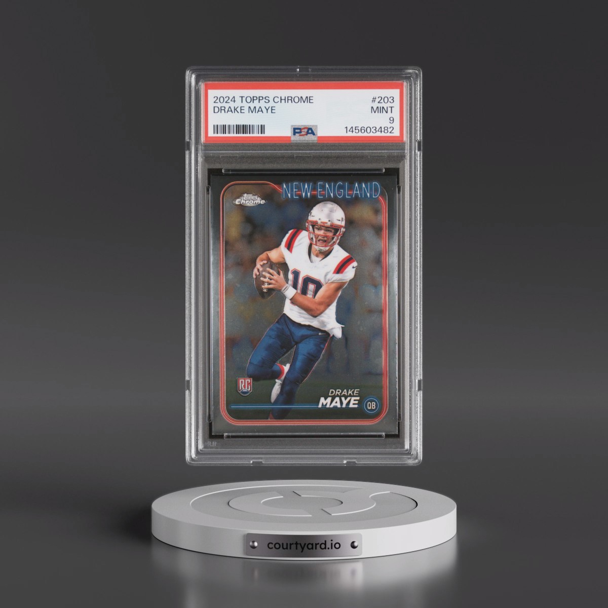 2024 Topps Chrome #203 Drake Maye (PSA 9 MINT)