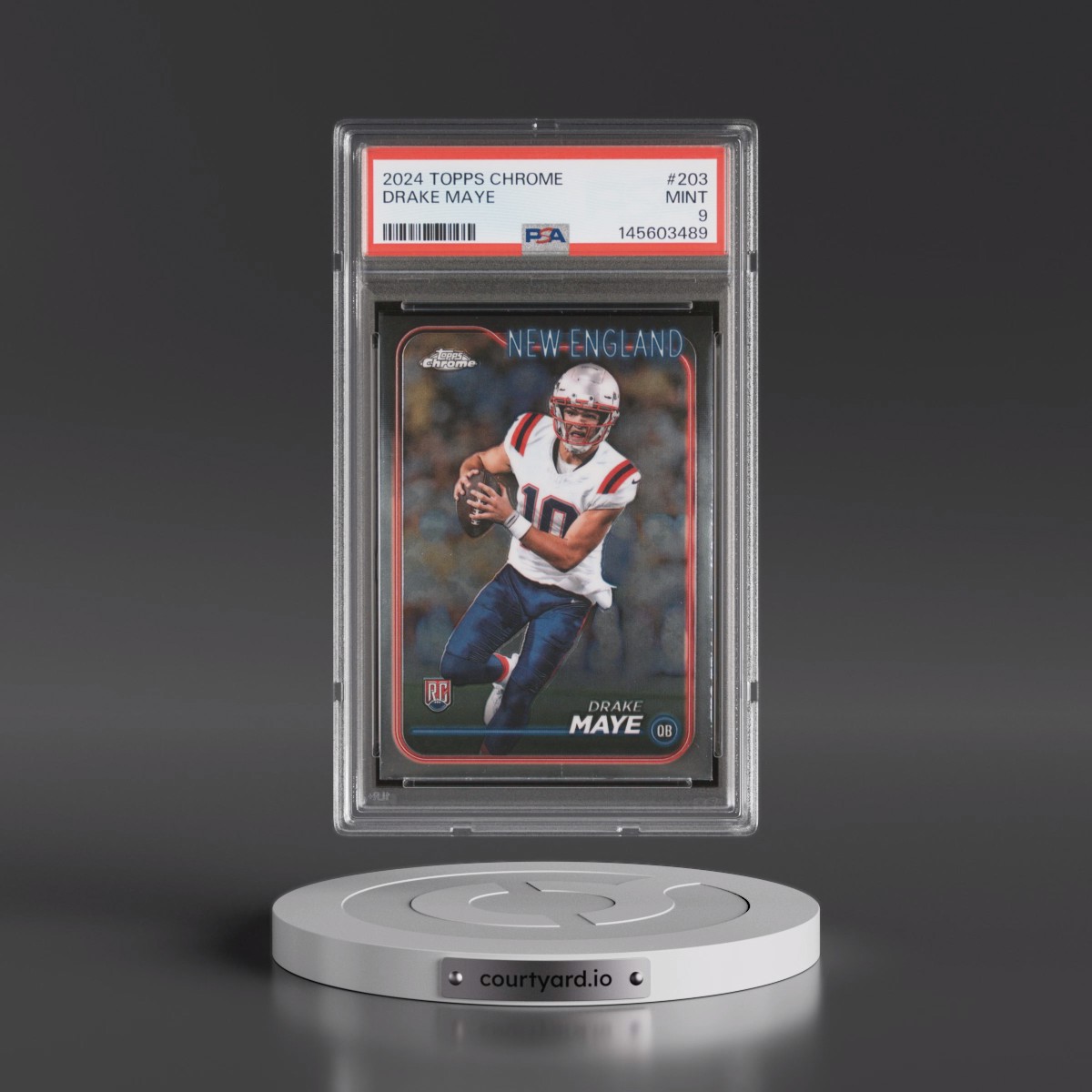2024 Topps Chrome #203 Drake Maye (PSA 9 MINT)