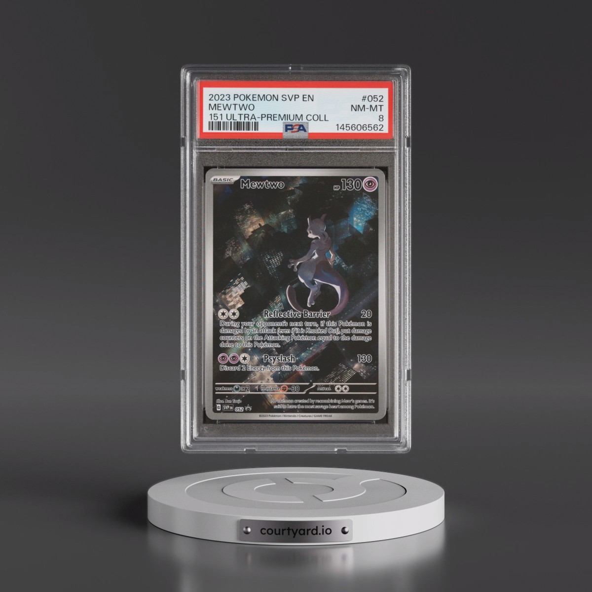 2023 Pokémon Svp EN-SV Black Star Promo #052 Mewtwo - 151 Ultra-Premium Collection (PSA 8 NM-MT)