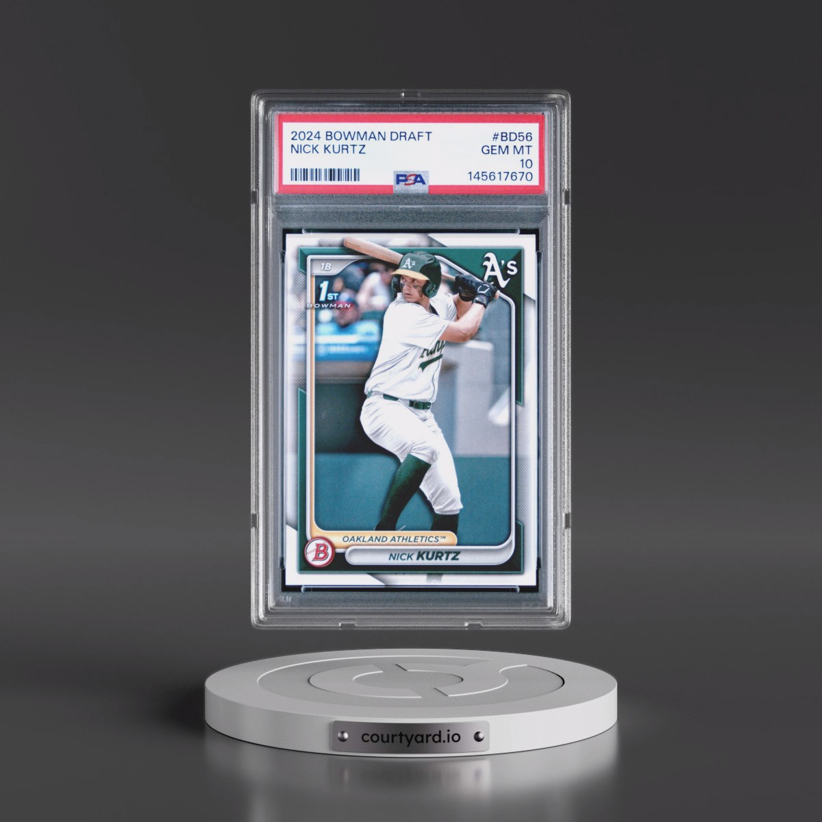 2024 Bowman Draft #BD56 Nick Kurtz (PSA 10 GEM MINT)