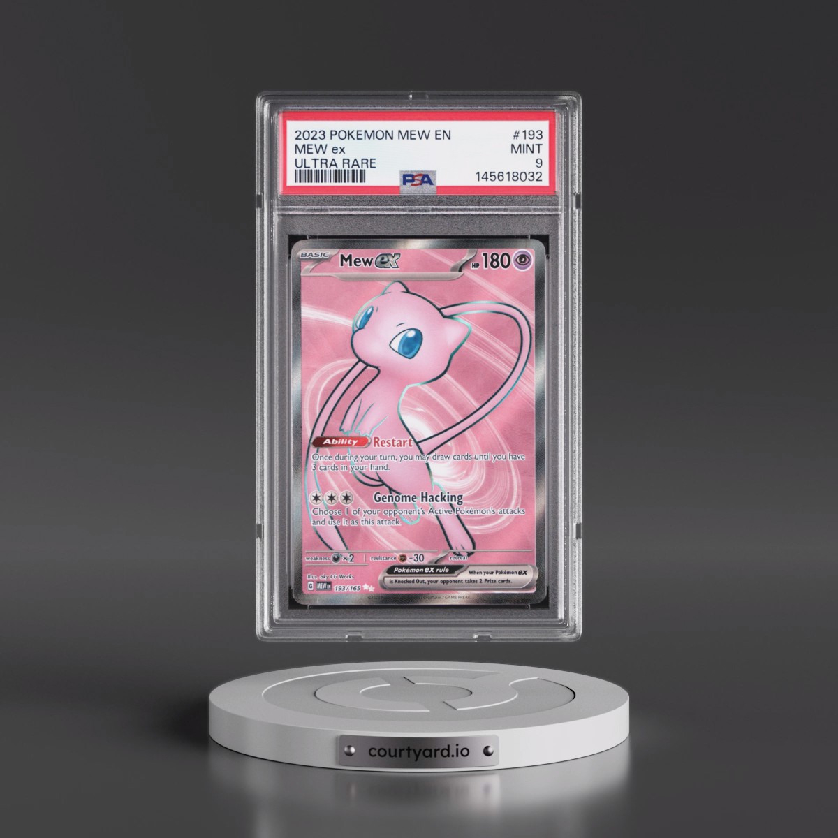 2023 Pokémon Mew EN-151 #193 Mew EX - Holo Ultra Rare (PSA 9 MINT)