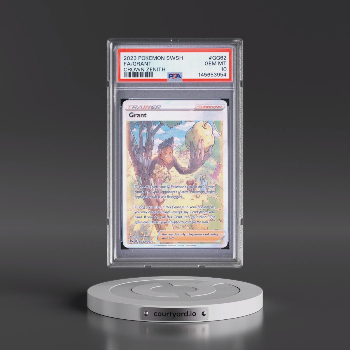 2023 Pokémon Sword and Shield Crown Zenith #GG62 Grant - Full Art (PSA 10 GEM MINT)
