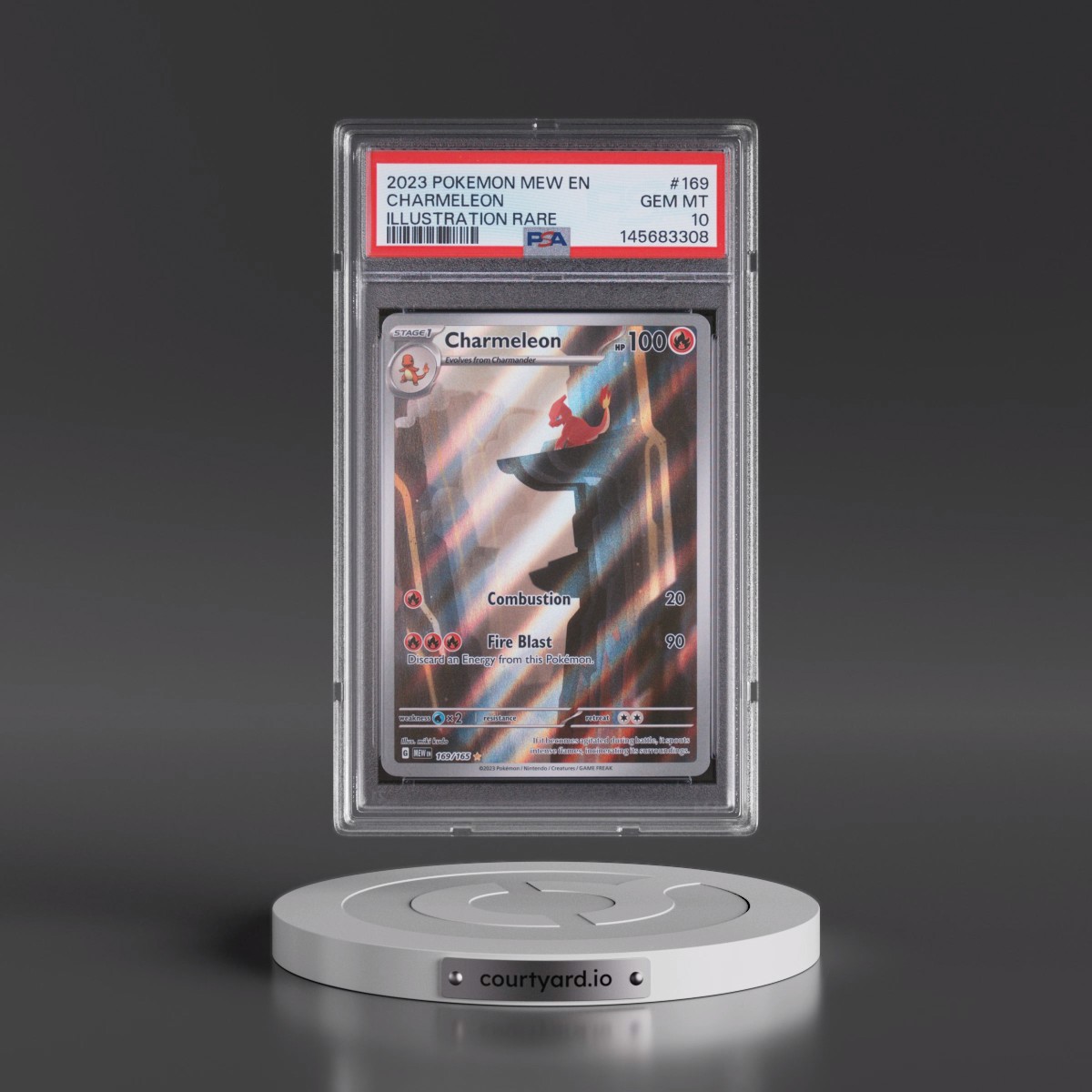 2023 Pokémon Mew EN-151 #169 Charmeleon - Illustration Rare (PSA 10 GEM MINT)