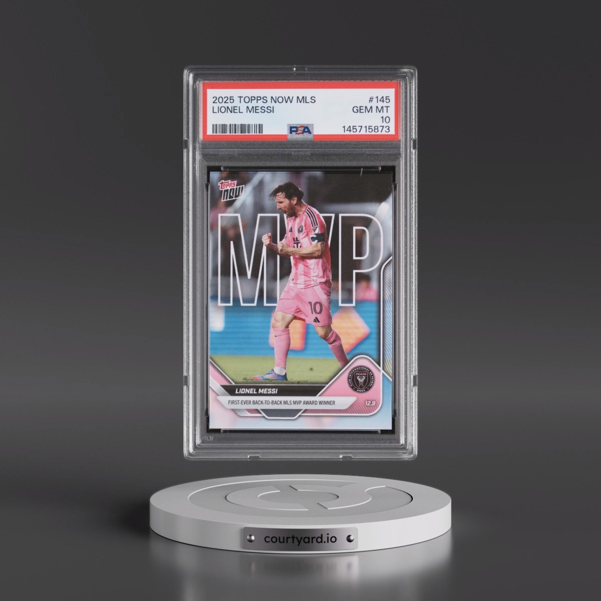 2025 Topps Now MLS #145 Lionel Messi (PSA 10 GEM MINT)