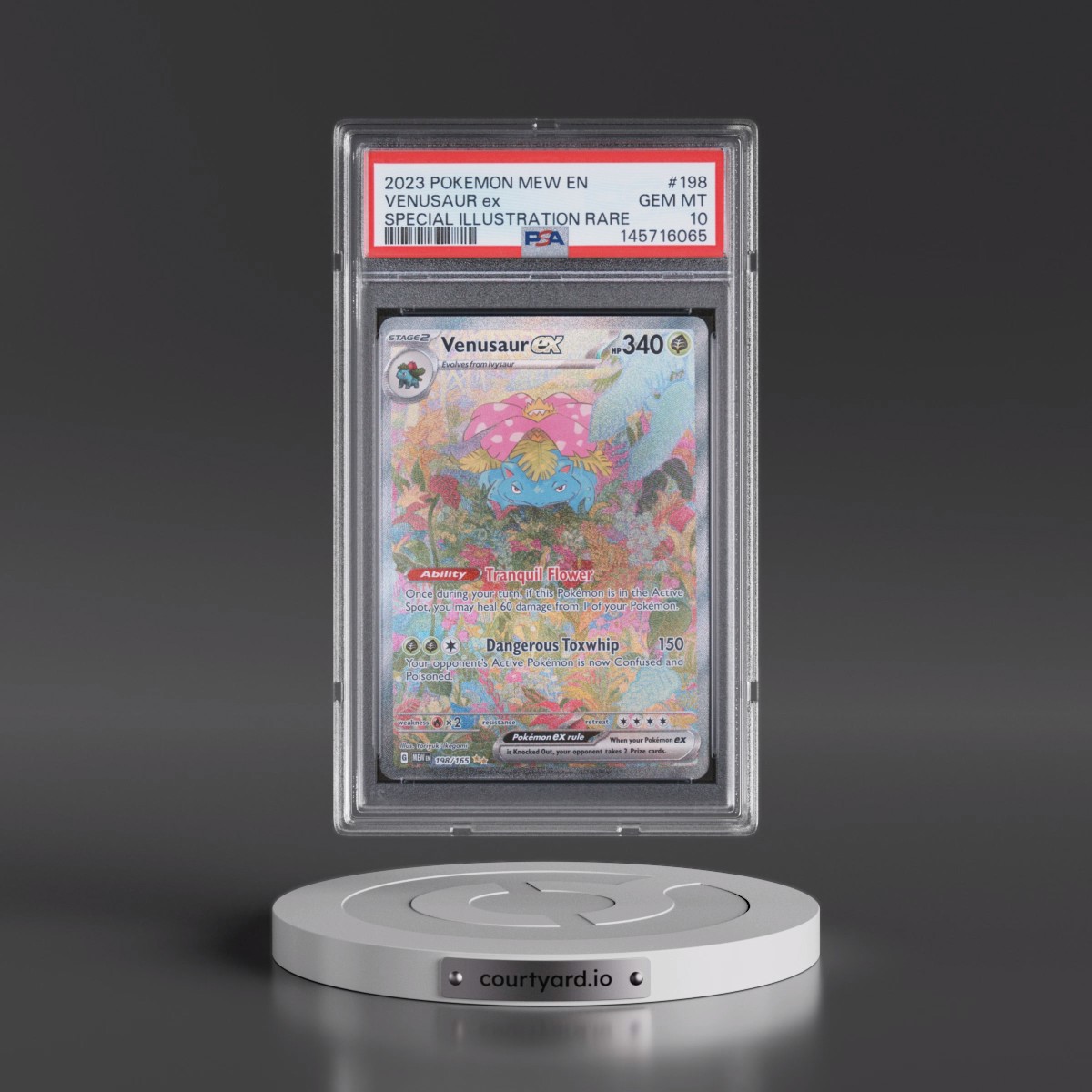 2023 Pokémon Mew EN-151 #198 Venusaur EX - Holo Special Illustration Rare (PSA 10 GEM MINT)