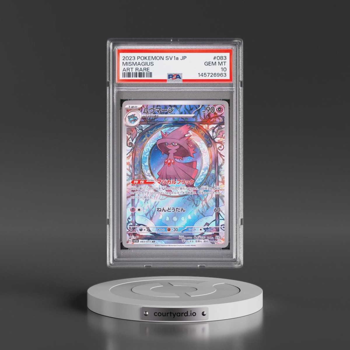 2023 Pokémon Sv1a-Triplet Beat #083 Mismagius - Art Rare (PSA 10 GEM MINT)