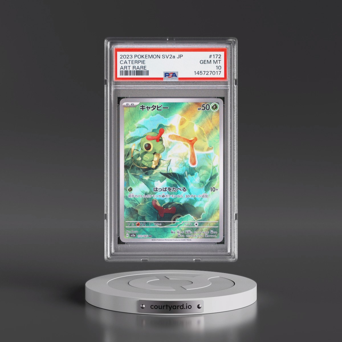 2023 Pokémon Sv2a-Pokémon 151 #172 Caterpie - Art Rare (PSA 10 GEM MINT)
