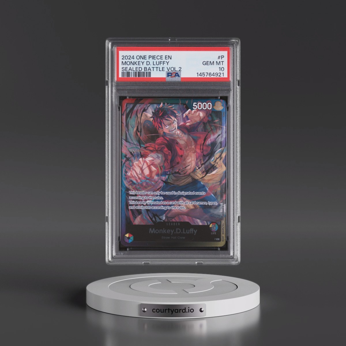 2024 One Piece Promos #P Monkey D. Luffy - Sealed Battle Vol.2 (PSA 10 GEM MINT)