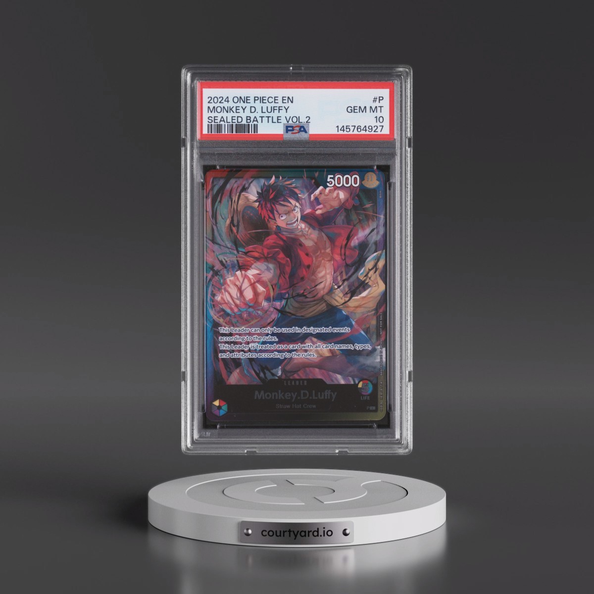 2024 One Piece Promos #P Monkey D. Luffy - Sealed Battle Vol.2 (PSA 10 GEM MINT)
