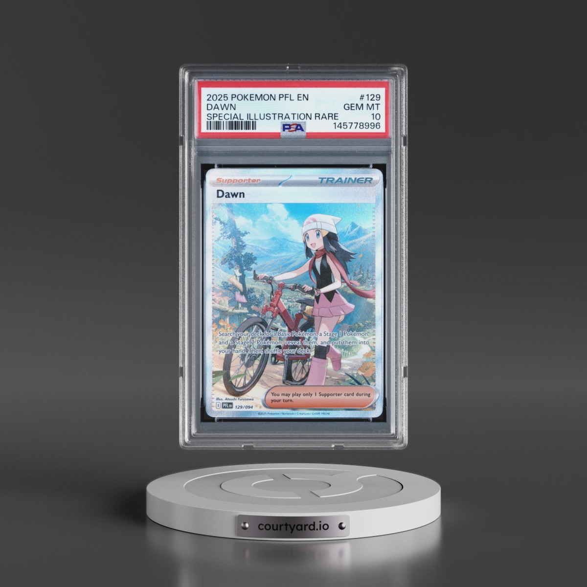 2025 Pokémon Pfl EN-Phantasmal Flames Dawn - Special Illustration Rare #129 PSA 10