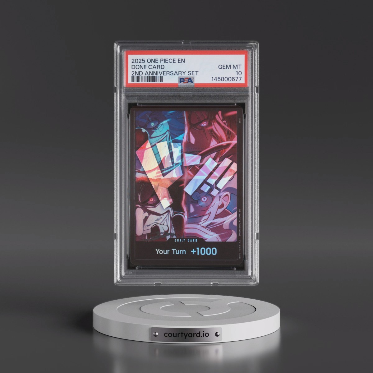 2025 One Piece English Version 2nd Anniversary Set Don!! Card PSA 10